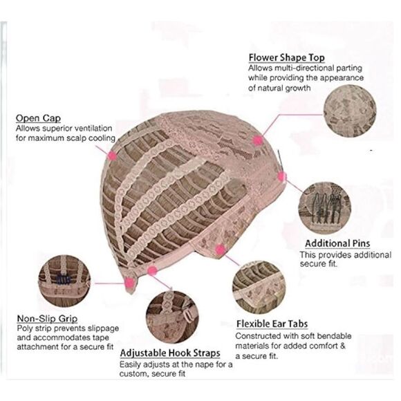 24” Long Synthetic Wig Layered Light Brown Highlights Soft Heat Resistant NEW - Picture 4 of 4